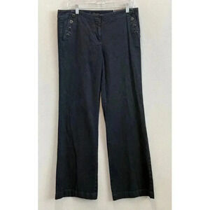 Ann Taylor Jeans Women's 6 (33x33.5) Modern Fit Lindsay Waist Wide Leg Denim‎